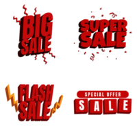 Sale Shopping Poster or banner with Flash icon and text on transparent png