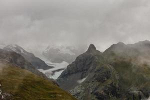 Beautiful exploration tour through the mountains in Switzerland. photo