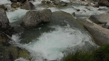 vue panoramique sur la cascade dans la forêt video