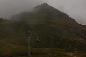 Beautiful exploration tour through the mountains in Switzerland. photo