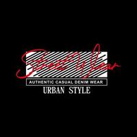 urban style text vector typography design