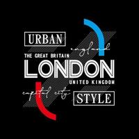 vector london city text typography design