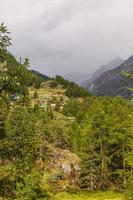 Beautiful exploration tour through the mountains in Switzerland. photo