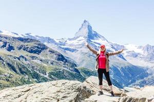 Enjoying the view of the Matterhorn photo