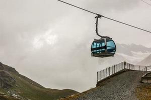 ski lift cabin at the alps summer photo