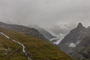 Beautiful exploration tour through the mountains in Switzerland. photo