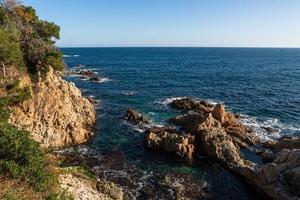 vistas de la costa brava costa foto