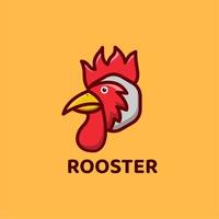 Rooster Animal Head Mascot Logo vector