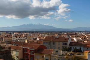 vistas desde un pequeño pueblo en el sur de francia foto