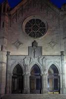 Streets and Views of a Small Spanish Town at night photo