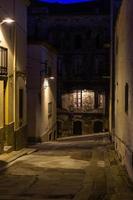 Streets and Views of a Small Spanish Town at night photo