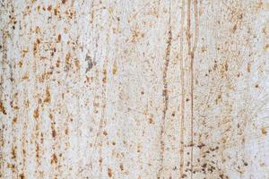 Texture white metal wall with rust stains photo