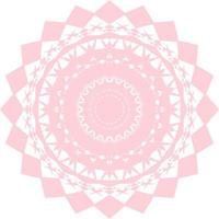 Template for laser cutting, paper cutting, plotter cutting, printing. Round line pattern. Flower like mandala cutout design. Isolated on white background, vector, illustration, EPS10 vector