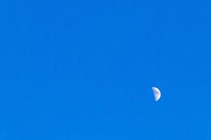 Close up of the moon shining brightly in Mexico. photo