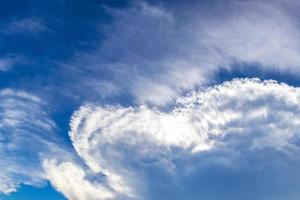 Explosive cloud formation cumulus clouds in the sky in Mexico. photo