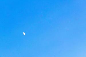 Close up of the moon shining brightly in Mexico. photo