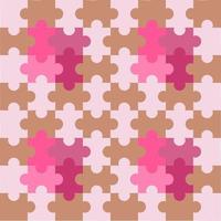 pattern with puzzle pieces background vector