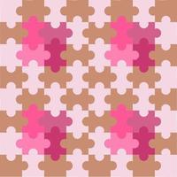 pattern with puzzle pieces background vector