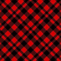 patrón de tela escocesa de patrones sin fisuras rojo y negro vector