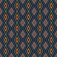 seamless geometric ethnic pattern design vector
