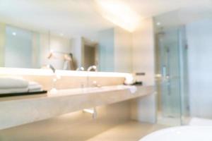 abstract blur luxury bathroom for background photo