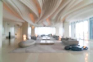 abstract blur hotel lobby and reception for background photo