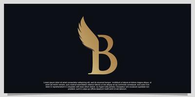 Creative initial letter B logo design with simple concept Premium Vector Part 1