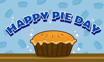 Happy national pie day, vector graphic of national pie day good for national pie day celebration.