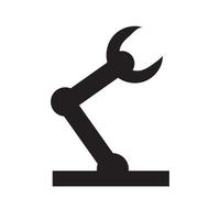 industrial automatic machine icon. solid icon, glyph, silhouette vector
