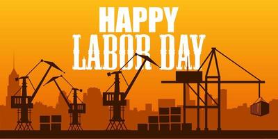 happy labor day. vector illustration suitable for background, banner, poster, website, apps.