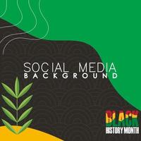 black history month social media posts. Celebrating black history month. vector