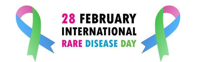 Illustration Of Rare Disease Day,Rare Disease Day Banner Background. vector