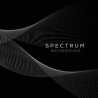 Abstract Spectrum background design art. Modern Black wave background. Abstract background vector illustration modern design. Blue Spectrum background Design for presentation, wall art.