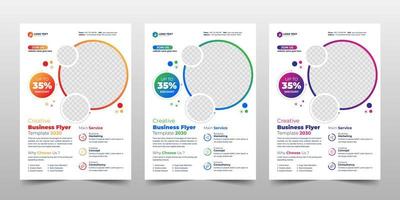 diseño de plantilla de folleto de volante de negocios corporativos creativos vector