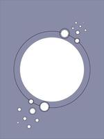 Circle element in vertical background for social media post vector