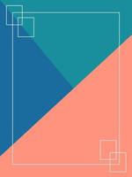 Geometric bacground for social media post vector