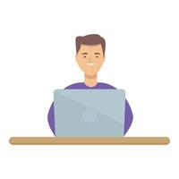 Programming work icon cartoon vector. Computer technology vector