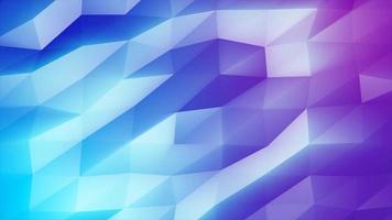 resumen triángulos en movimiento azul púrpura bajo poli digital futurista. fondo abstracto. video en alta calidad 4k, diseño de movimiento