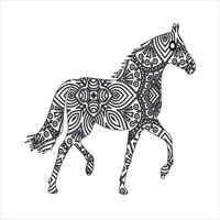 Llama and horse for coloring book,coloring page,coloring picture and other design element.Vector vector