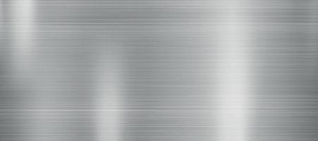 Silver texture, steel panoramic background template - Vector