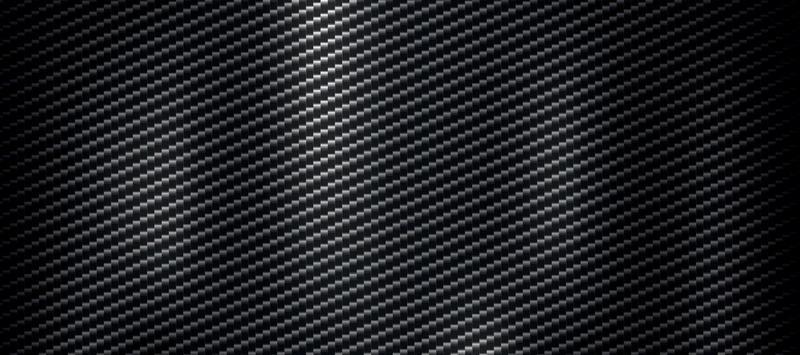 Panoramic dark carbon fiber texture with highlights - Vector