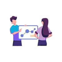 Business concepts bechmark flat vector