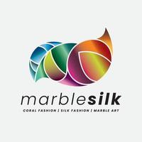 Marble Art and Fabric Fashion Logo vector