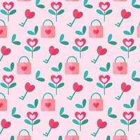 Cute vector seamless pattern, lovely romantic background, great for Valentine's Day, textiles, and wallpapers.