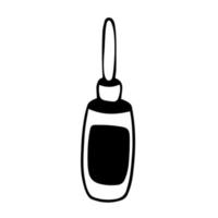 Massage oil bottle doodle style vector