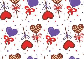 Valentine's day background. Seamless pattern with candy hearts. vector