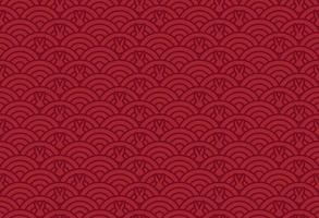 Chinese style seamless pattern with bunny head icon vector