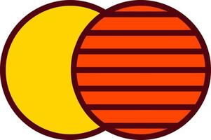 icono de vector de eclipse