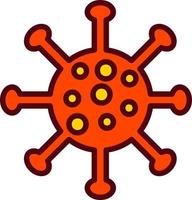 icono de vector de virus