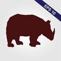 rhinoceros icon. rhinoceros sign vector